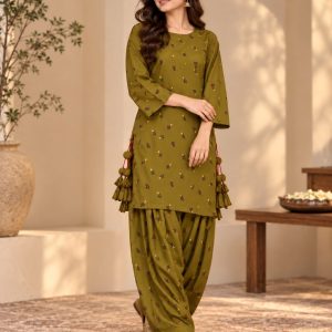 Henna Haze – 2 Piece Printed Linen