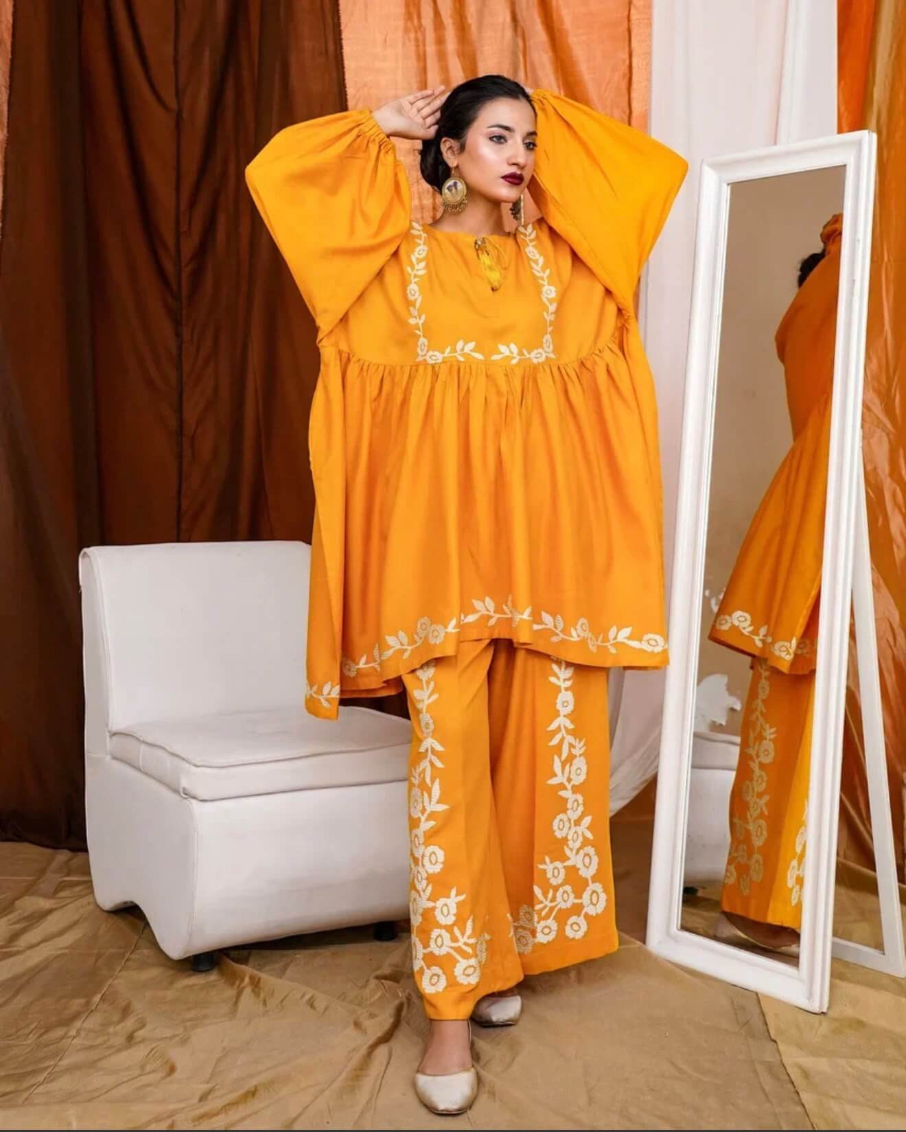 sunflower (3) Saffron Bloom – 2 PIECE - Image 1